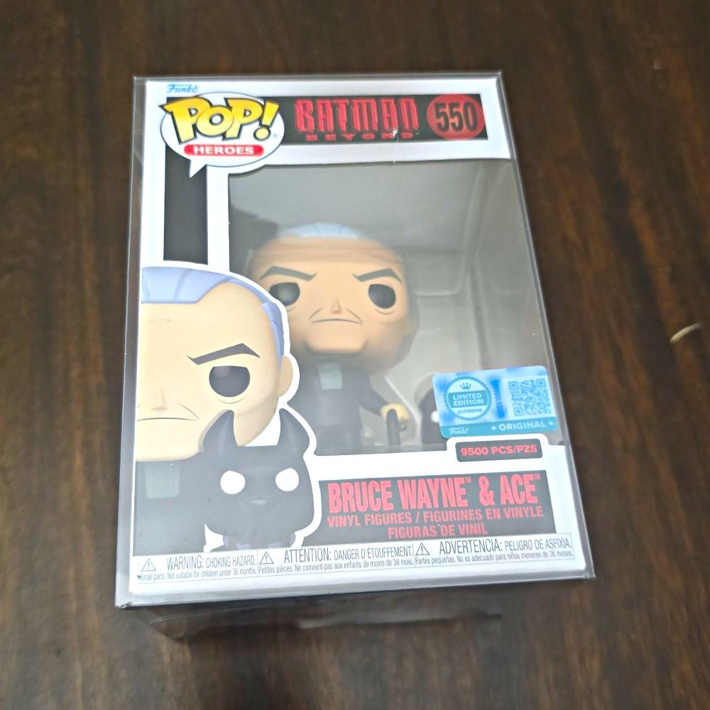 Funko Pop! Heroes Batman Beyond #550 Bruce Wayne & Ace Limited Edition Cane
